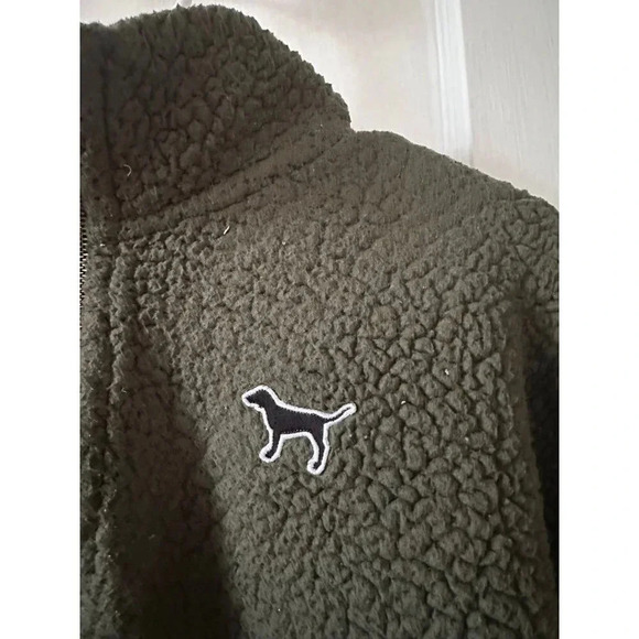 PINK Victoria’s Secret Women’s size Medium dark green sweater - Picture 3 of 8